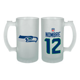 Seattle Seahawks Tarro Personalizado Tu Nombre Nfl