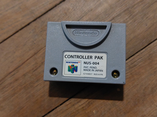 N64 Accesorio Controller Pak Memory Card Originl Nintendo 64