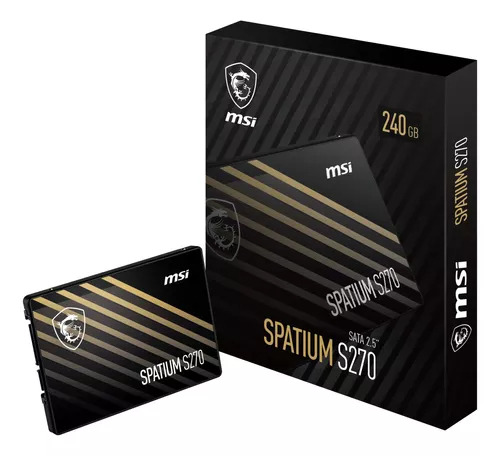 Ssd 240gb Msi Spatium S270 Sata 2.5 Disco Solido 