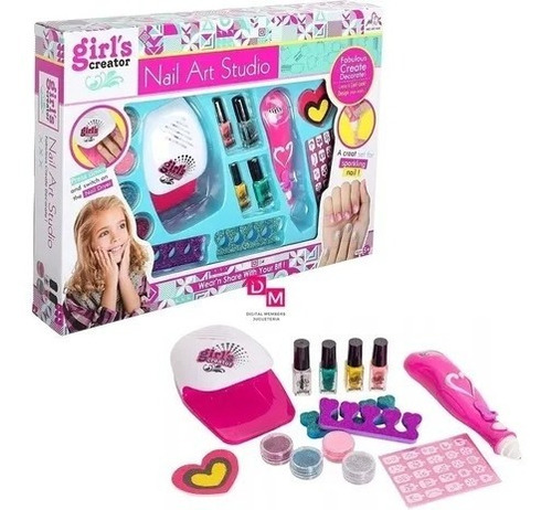 Set De Uñas Para Niña - Girl Creator Nail Art Studio Dieños