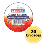 Pack 20 Unidades Cinta Eléctrica Negra Tesa 18mm X 5mt