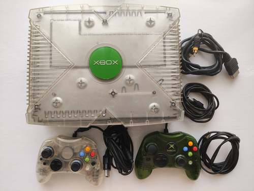 Microsoft Xbox Green Edition Crystal 160gb + 2 Controles