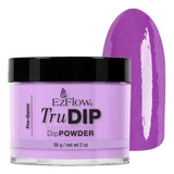 Polvo Trudip Inmersión Para Esmalte Sin Cabina Ezflow 56 Gr Color Pre-game (violeta)