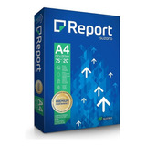 Kit 4 Resma Papel A4 Sulfite Premium 75g 500 Folhas Report. Cor Branco