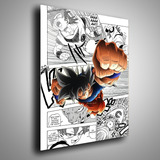 Cuadro Metálico Goku Manga Dragon Ball Anime Art 40x60cm