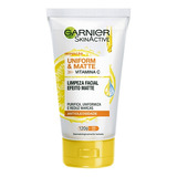 Gel De Limpeza Facial Garnier Uniform & Matte 120g