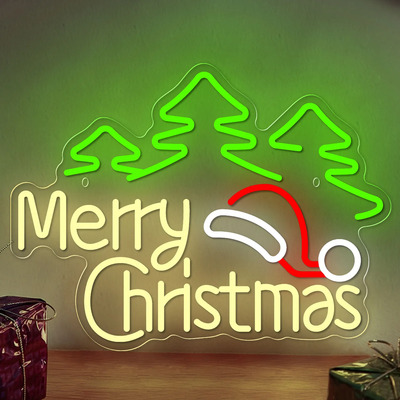Letreros Luminosos Led Neón Feliz Navidad Felices Fiestas