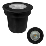 Balizador Luminária Piso Led Chão Externo Ip65 Preto H3379