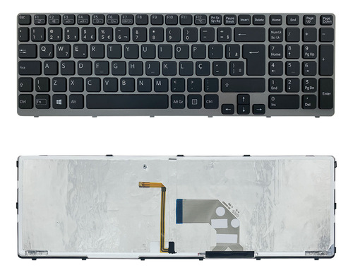 Teclado P/ Sony Vaio Sve15112 Sve15113 Sve15111ebs