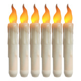 6pcs Control Remoto Navidad Lágrimas Velas Led