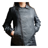 Chaqueta Eco Cuero Chiporro Mujer Invierno