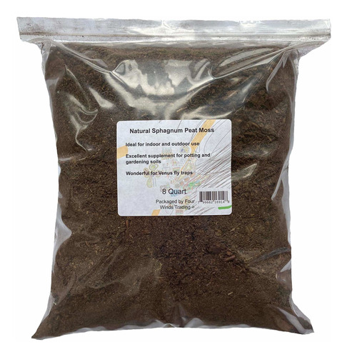 100% Sphagnum Musgo De Turba Para Jardinería., Marrón