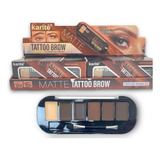 Paleta De Sombras Matte Cejas Powder & Cream Tatto Brown 