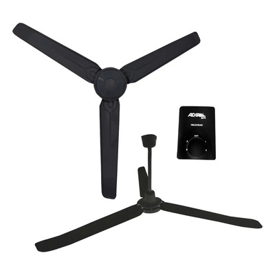 Ventilador De Techo 3 Aspas Metálicas 5 Velocidades Negro Ad | Envío gratis