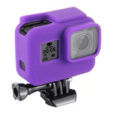 Case Silicone Lilás Gopro Hero 5 6 7 Capa Proteção