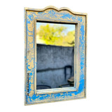 Espelho Decorativo Artesanal Madeira Rústico Colonial 60x40