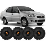 Kit 4 Alto Falante Original Jbl Fiat Siena 6pol 200w 4 Porta