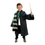 Disfraz Harry Potter Tunica Varita Bufanda Slytherin Niño