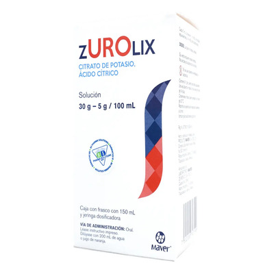Zurolix Citrato De Potasio\u002Facido Cítrico C\u002F150 Ml Maver | MercadoLibre