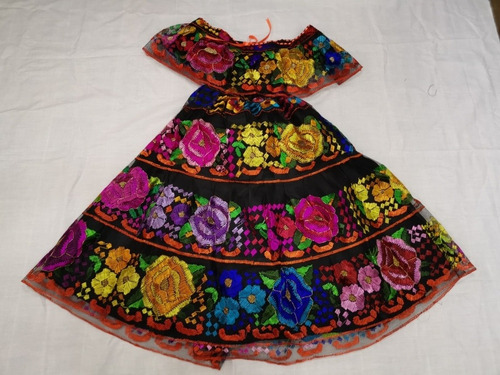 Vestido De Chiapaneca Para Niña De 8 A 10 Años