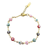 Pulsera Ojo Turco Acero Inoxidable Precio Mayoreo