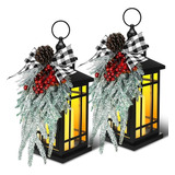 Farol Decorativo De Navidad Para Chimenea De 14 Pulgadas Far