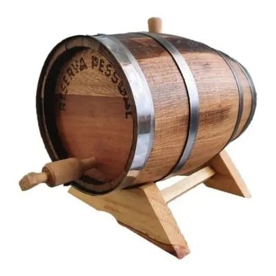 Tonel Corote Carvalho 3 Litros Cachaça Pinga Whisky Uisque  | Parcelamento sem juros