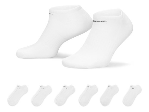 Pack Calcetines X6 Nike Everyday Cushioned Hombre Blancas