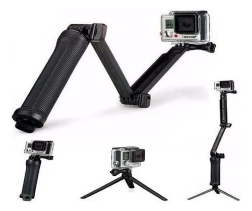 Bastão Monopod Selfie + Tripe 3-way Gopro Hero