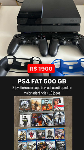 Playstation 4 - Ps4 Fat 500 Gb