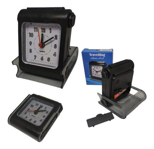 Reloj Rectangular Con Luz Y Alarma Centro De Mesa Travel 