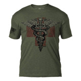 7.62 Medic Vintage Logo Heather, Verde Militar, Tamaño Grand