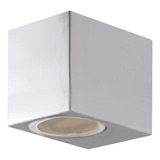 Aplique Exterior Unidireccional Aluminio 1 Luz Apto Led Alon Color Blanco