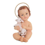 Adorno Figura Niño Jesús Sentado Para Pesebre Navideño 10 Cm