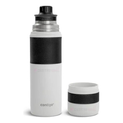 Termo Contigo Salt Blanco X739ml 45hs Conservacion Frio 30hs Calor Anti Derrame - Pico Vertidor 360° Acero Inoxidable Ideal Viaje Camping Caza Pesca | Mismo precio en cuotas