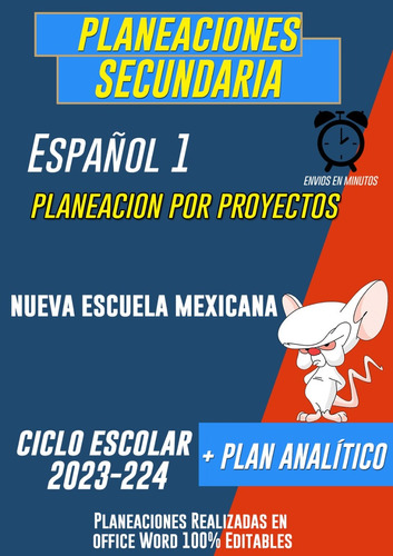 Planeación Español 1 Por Proyectos Secundaria