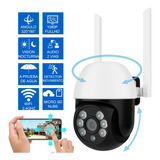 Camara Seguridad Vigilancia Wifi Alexa Exterior Vn App Tuya Color Blanco/negro