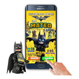 Invitación Interactiva Botón Mapa Y Confirmar Batman Lego