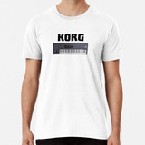 Remera Korg_m1 Negro Algodon Premium