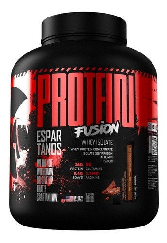 Suplemento Em Pó Espartanos  Protein Fusion Whey Isolate Proteínas Protein Fusion Whey Isolate Sabor  Chocolate Em Pote De 1.8kg