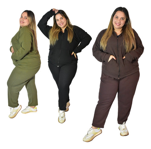 Pack X 2 Conjuntos Talle Grande Pantalón + Campera 