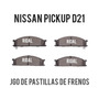 Juego Pastillas Freno Delantera Nissan Pickup D21 NISSAN Pick-Up