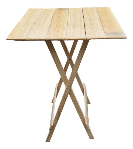 Mesa Pequeña Plegable Cuadrada Hecha De Madera 