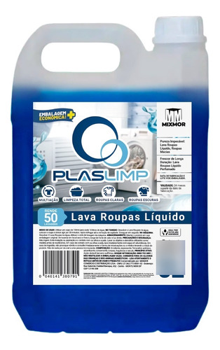 Lava Roupas Premium Liquido Galão 5l Plaslimp