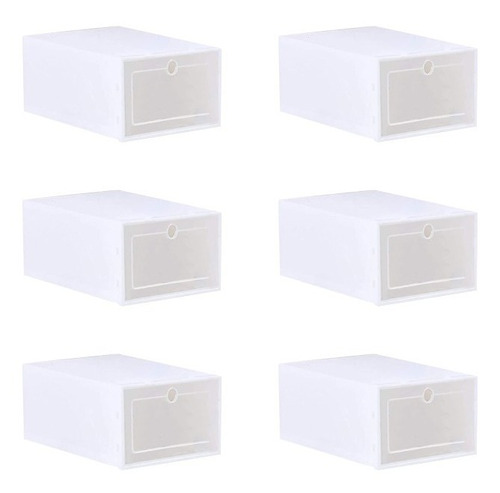 Set 6 Caja Para Zapatos Organizador Armarble Apilable Flippe