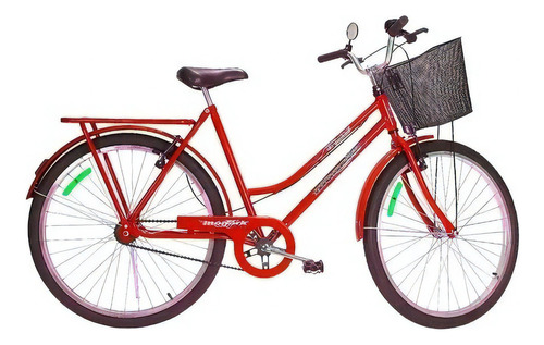 Bicicleta Monark Tropical Aro 26 Freios V-brake Cor Vermelho