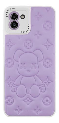 Funda Tipo Puffer Teddy Oso Para Samsung A03 A04 A22 5g