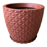 Vaso Decorativo Diamante Luxo 3d Planta Casa Jardim (23x20)