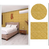 Revestimiento Pared Lamina 3d Exclusivo Rombo Dorado