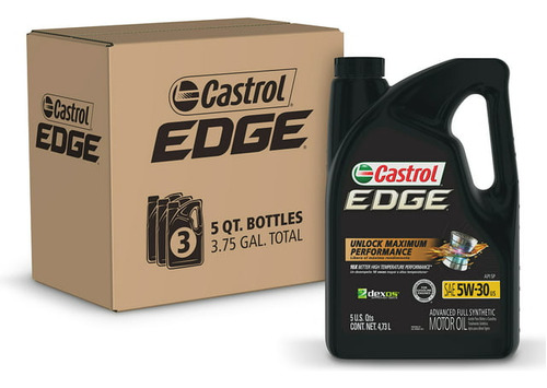 Aceite Castrol Edge 5w30 Sintetico 3 X 4.73 Litros